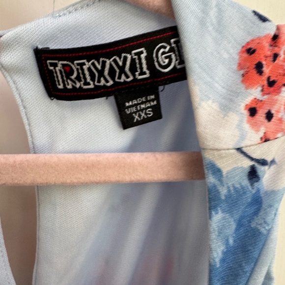 NWOT Trixxi Girl 3T XXS Floral Print Sleeveless Maxi Dress - Picture 4 of 5